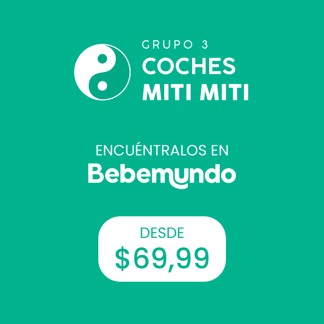 Grupo 3: Coches Miti Miti — encuéntralos en Bebemundo, desde $49,99